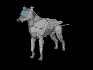 Dog Light Armor 3D 모델