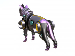 Sci-fi Dog Armor 3D Model