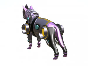Sci-fi Dog Armor 3D Model