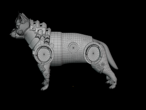 Sci-fi Dog Armor 3D Model