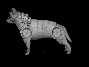 Sci-fi Dog Armor 3D Model