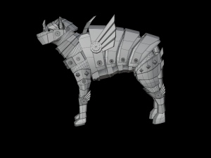 Dog Iron Armor 3D मॉडल