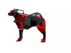 Dog Armor Robot 3D Model