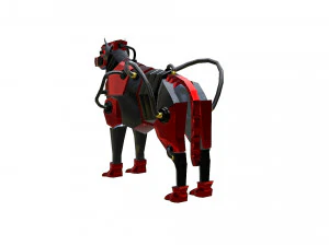 Dog Armor Robot 3D Model