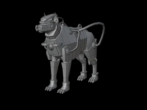 Dog Armor Robot 3D Model