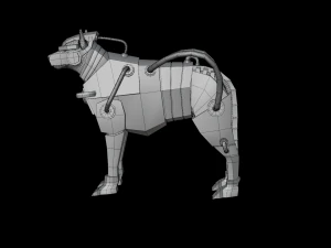 Dog Armor Robot 3D Model