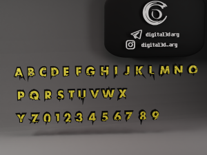 FREE FIRE FONT 3Dプリントモデル