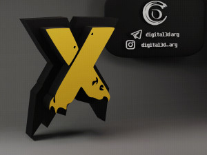 FREE FIRE FONT 3D Принт Модель
