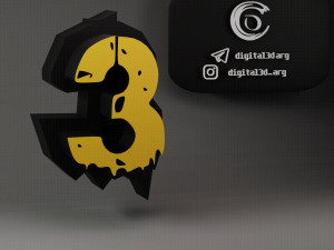 FREE FIRE FONT 3D Принт Модель