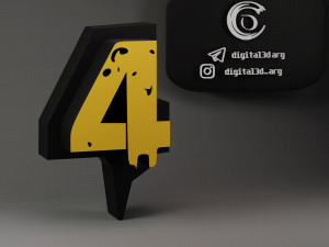 FREE FIRE FONT 3D Принт Модель