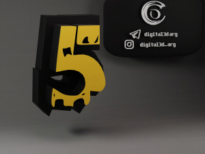 FREE FIRE FONT 3D Принт Модель