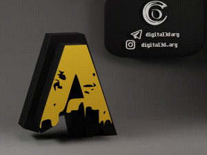 FREE FIRE FONT 3D Принт Модель