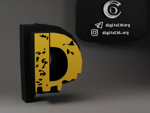 FREE FIRE FONT 3D Принт Модель