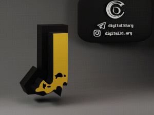 FREE FIRE FONT 3D Принт Модель