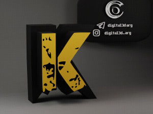 FREE FIRE FONT 3D Принт Модель