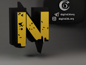 FREE FIRE FONT 3D Принт Модель