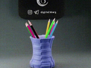 PORTA-L&Aacute;PIS COM PADR&Otilde;ES X20 Modelo de Impressão 3D