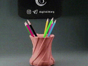 PENCIL HOLDER WITH PATTERNS X20 3D Print Model