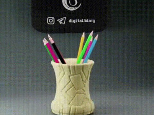 PENCIL HOLDER WITH PATTERNS X20 3D Принт Модель