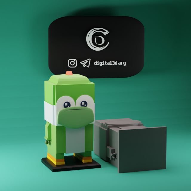 YOSHI BRICKHEADZ 3Dプリントモデル .c4d .max .obj .3ds .fbx .stl .blend 