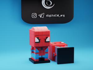 SPIDERMAN BRICKHEADZ 3Dプリントモデル