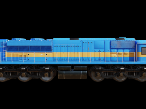 Bangladesh train locomotive 3D Model