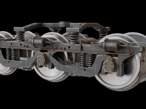 Bangladesh train locomotive 3D Model