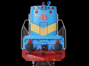 Bangladesh train locomotive 3D Model
