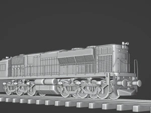 Bangladesh train locomotive 3D Model