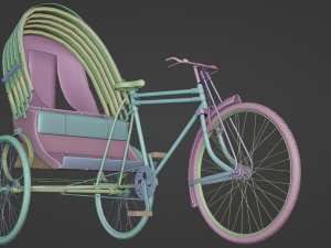 Rickshaw 3D Model