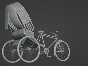 Rickshaw 3D Model