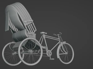 Rickshaw 3D Model