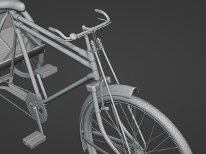 Rickshaw 3D Model