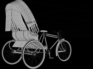 Rickshaw 3D Model