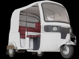 CNG or Tuktuk or auto Rickshaw 3D Model