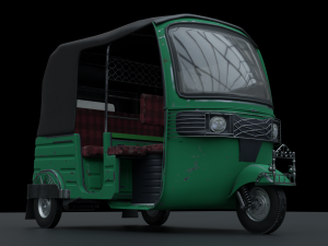 CNG or Tuktuk or auto Rickshaw 3D Model