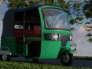 CNG or Tuktuk or auto Rickshaw 3D Model