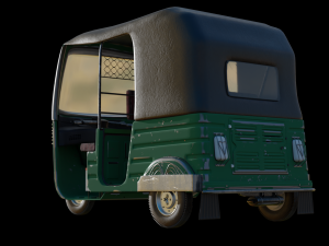 CNG or Tuktuk or auto Rickshaw 3D Model