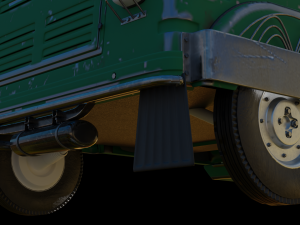 CNG or Tuktuk or auto Rickshaw 3D Model