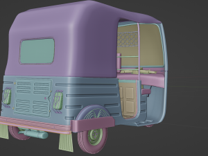 CNG or Tuktuk or auto Rickshaw 3D Model