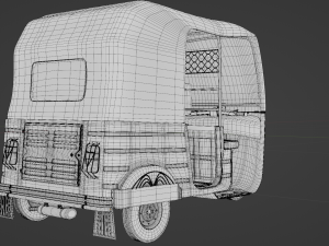 CNG or Tuktuk or auto Rickshaw 3D Model