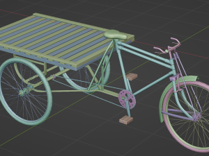 Three wheeler or van 3D Model