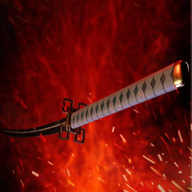 Katana 3D 모델 .c4d .max .obj .3ds .fbx .stl .blend