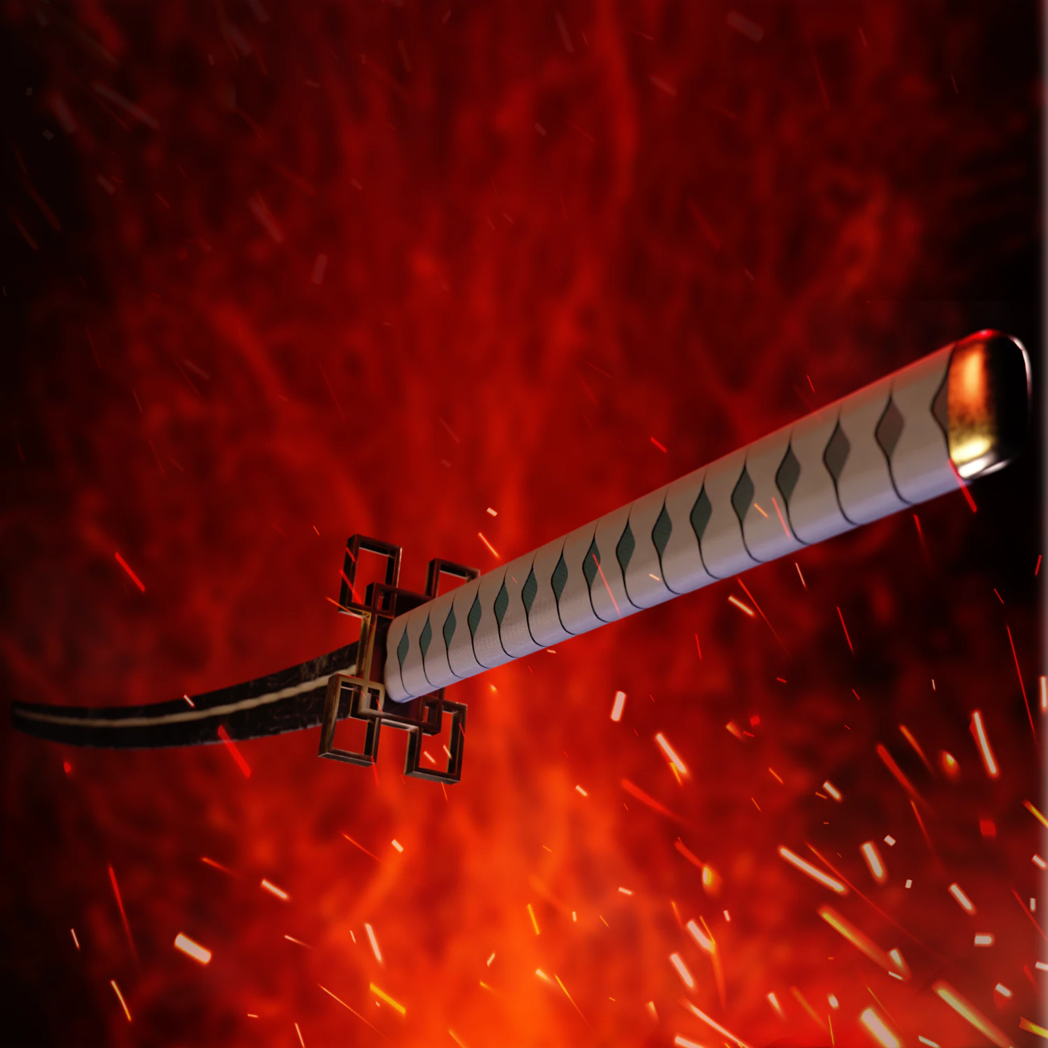 Katana 3D Model .c4d .max .obj .3ds .fbx .stl .blend