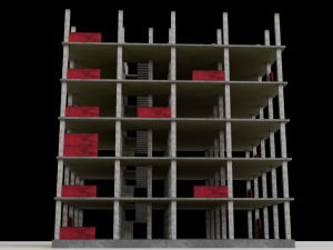 Under construction Building Low poly 3D Модель