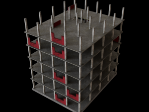 Under construction Building Low poly 3D Модель