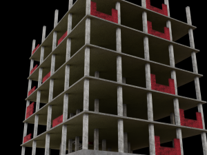 Under construction Building Low poly 3D Модель