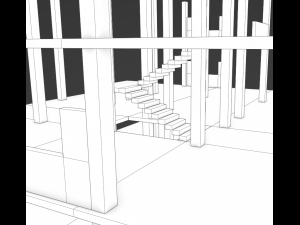 Under construction Building Low poly 3D Модель