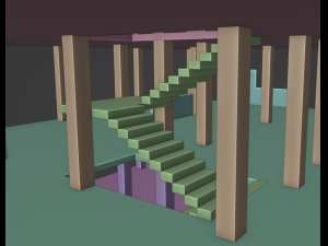 Under construction Building Low poly 3D Модель