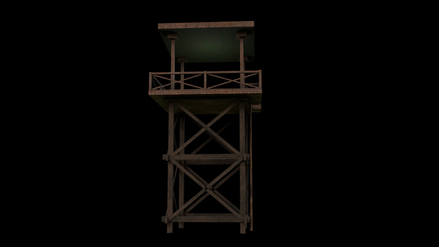 Watch Tower 3D Model .c4d .max .obj .3ds .fbx .stl .blend 